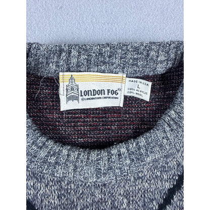 Vintage London Fog Argyle Sweater - L