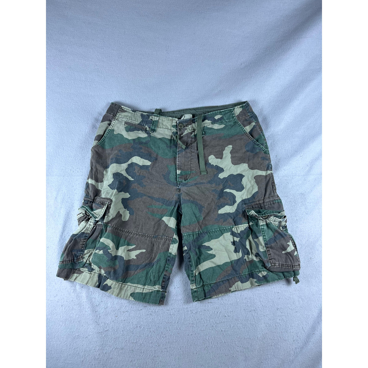 Camo Cargo Utility Hiking Shorts - 38