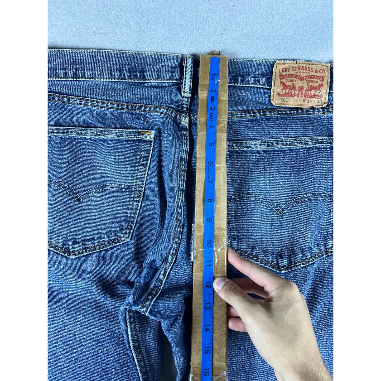Levi's 505 Regular Fit Straight Jeans - 36x30