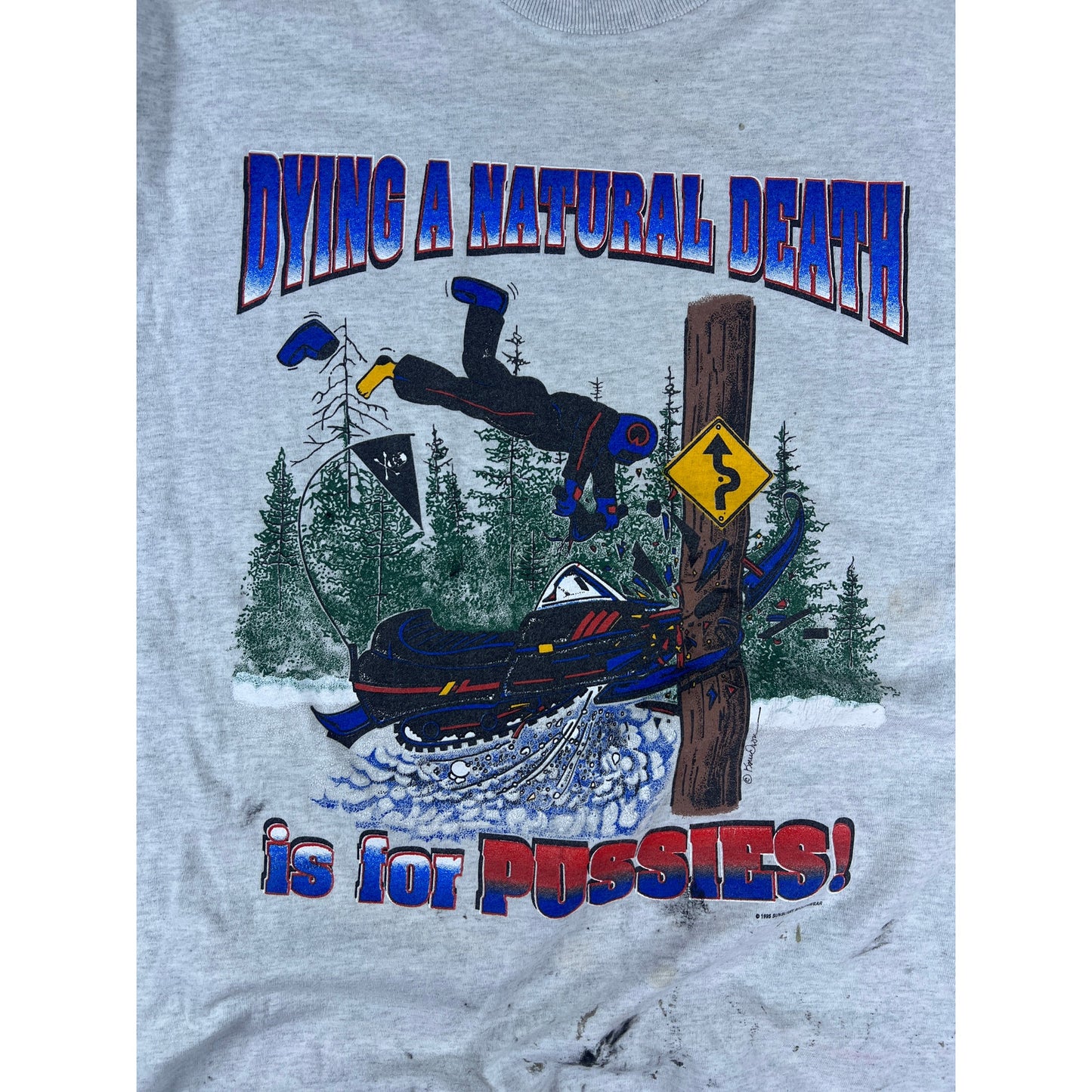Vintage Snowmobile T-Shirt - XXL
