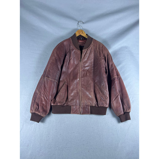 Vintage Lakeland Leather Bomber Jacket - LT