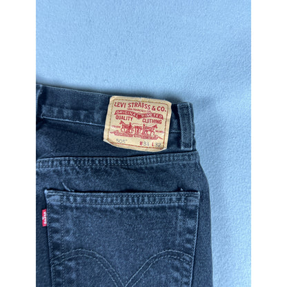 Vintage Black Levi Regular Fit Jeans - 34