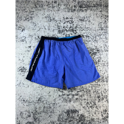Vintage Light Blue Speedo Swim Trunks - XL