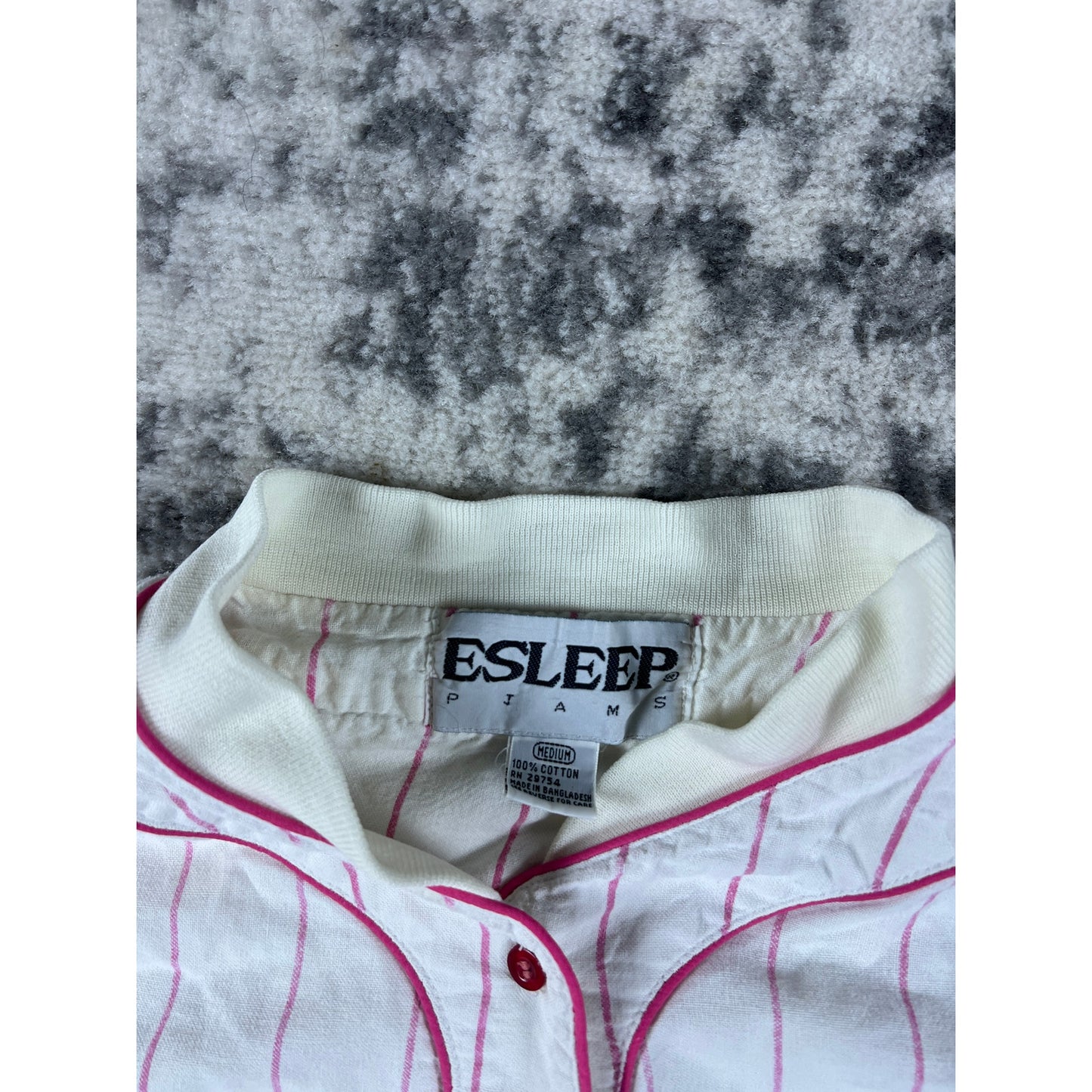 Vintage ESLEEP Baseball Sleep Shirt - L