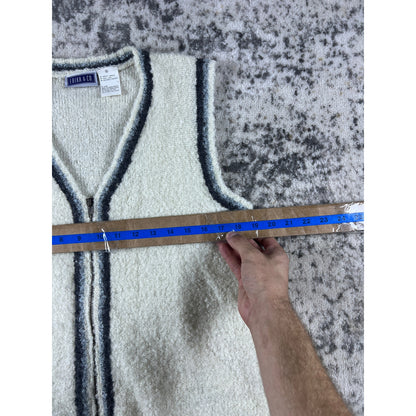 Vintage Full Zip 90s Fleece Vest - XL