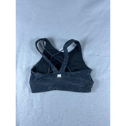 Vuori Elevation Sports Bra Dark Gray Camo