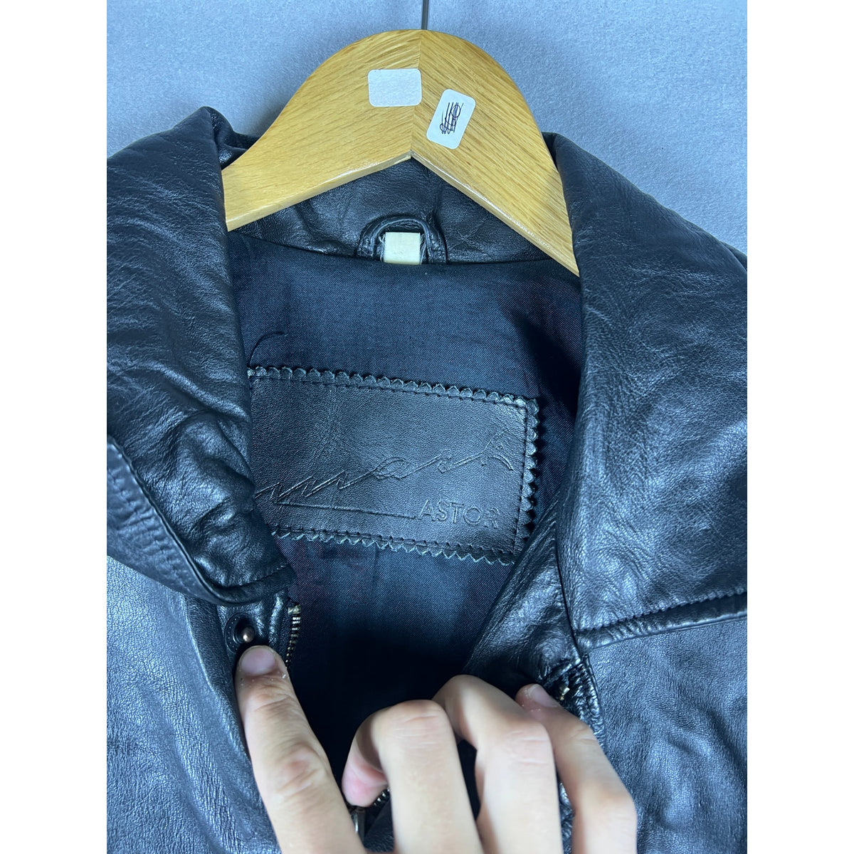 Vintage Astor Leather Flight Bomber Jacket - L