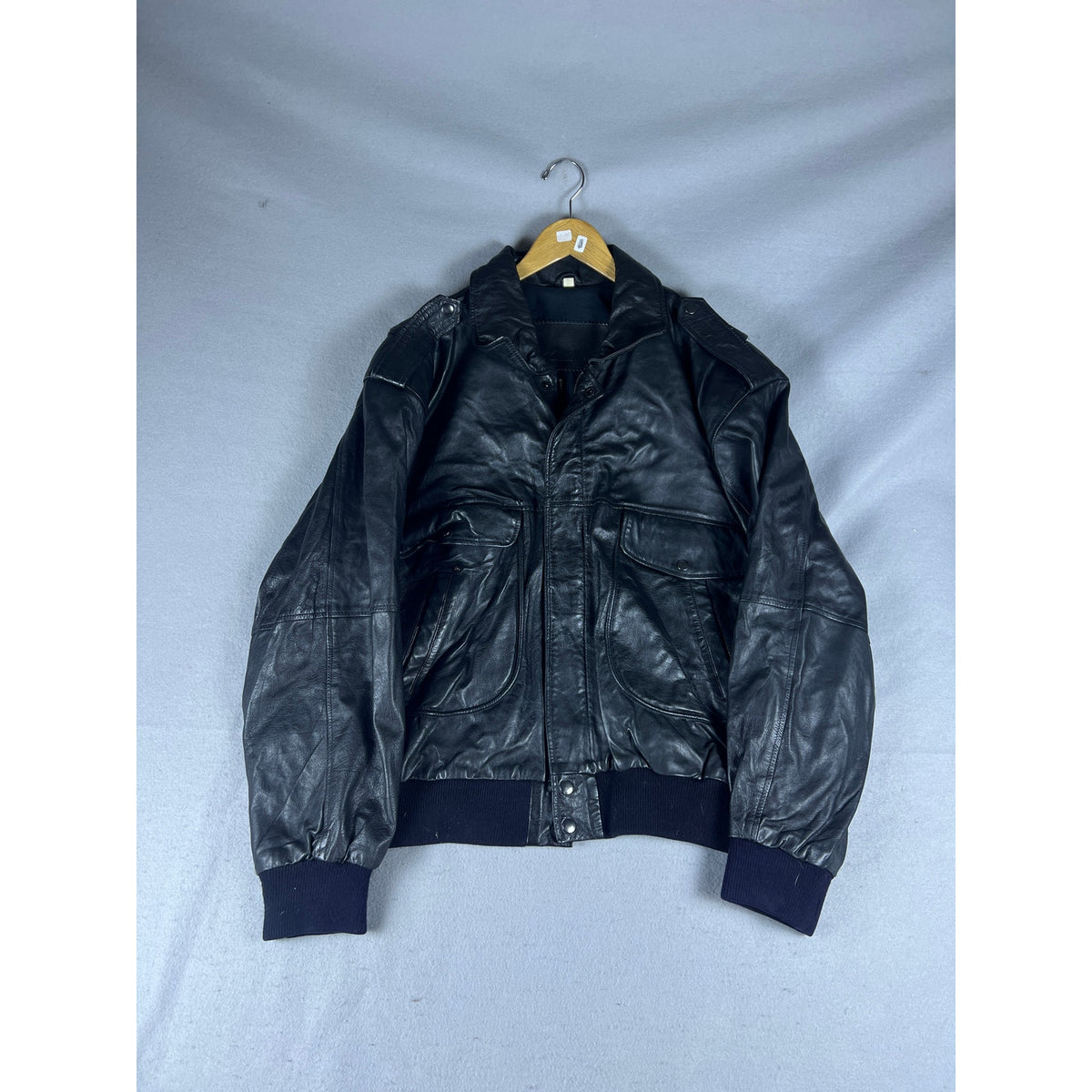 Vintage Astor Leather Flight Bomber Jacket - L