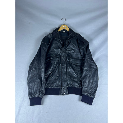 Vintage Astor Leather Flight Bomber Jacket - L