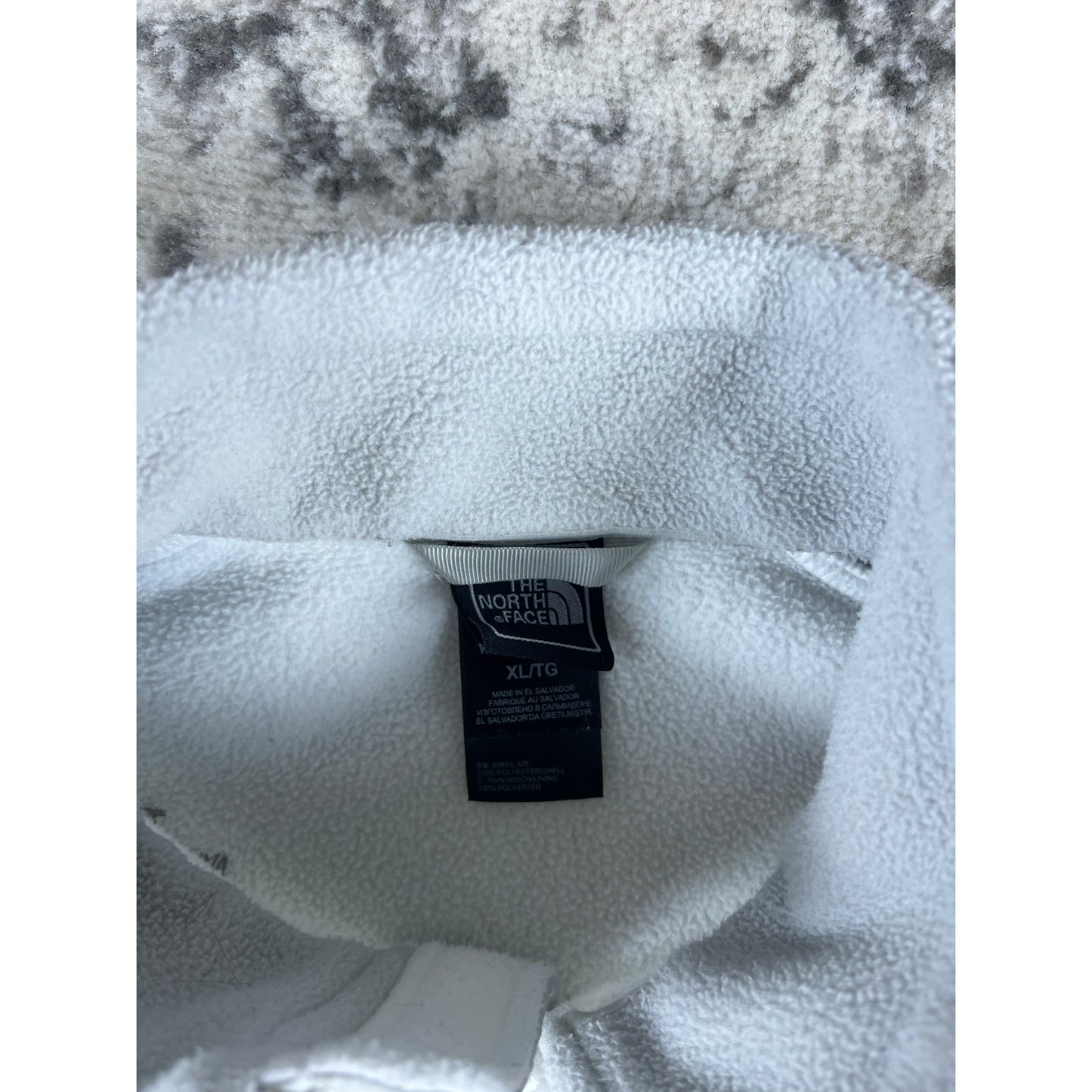 The North Face White Fleece Jacket - XL