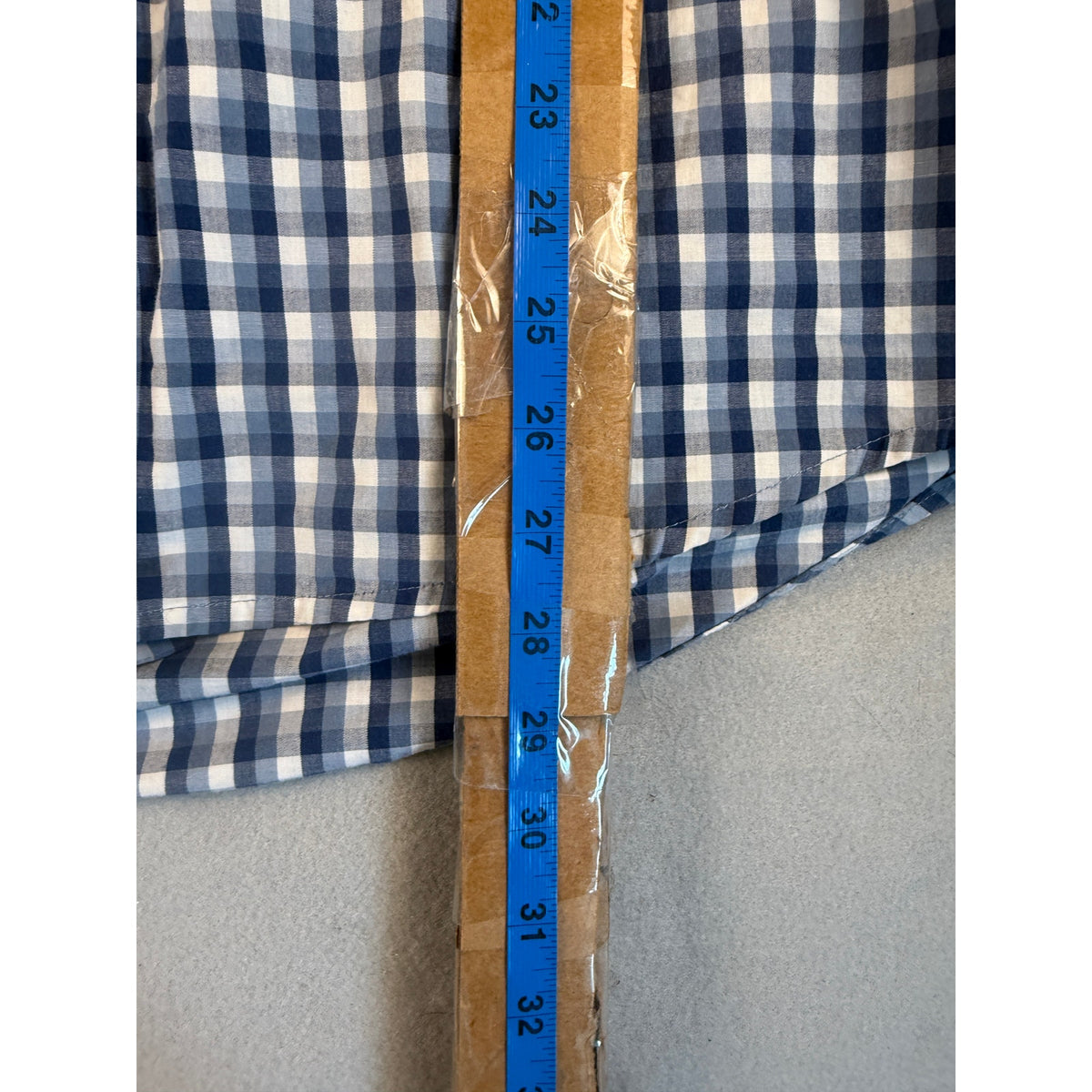George Gingham Plaid Shirt - L