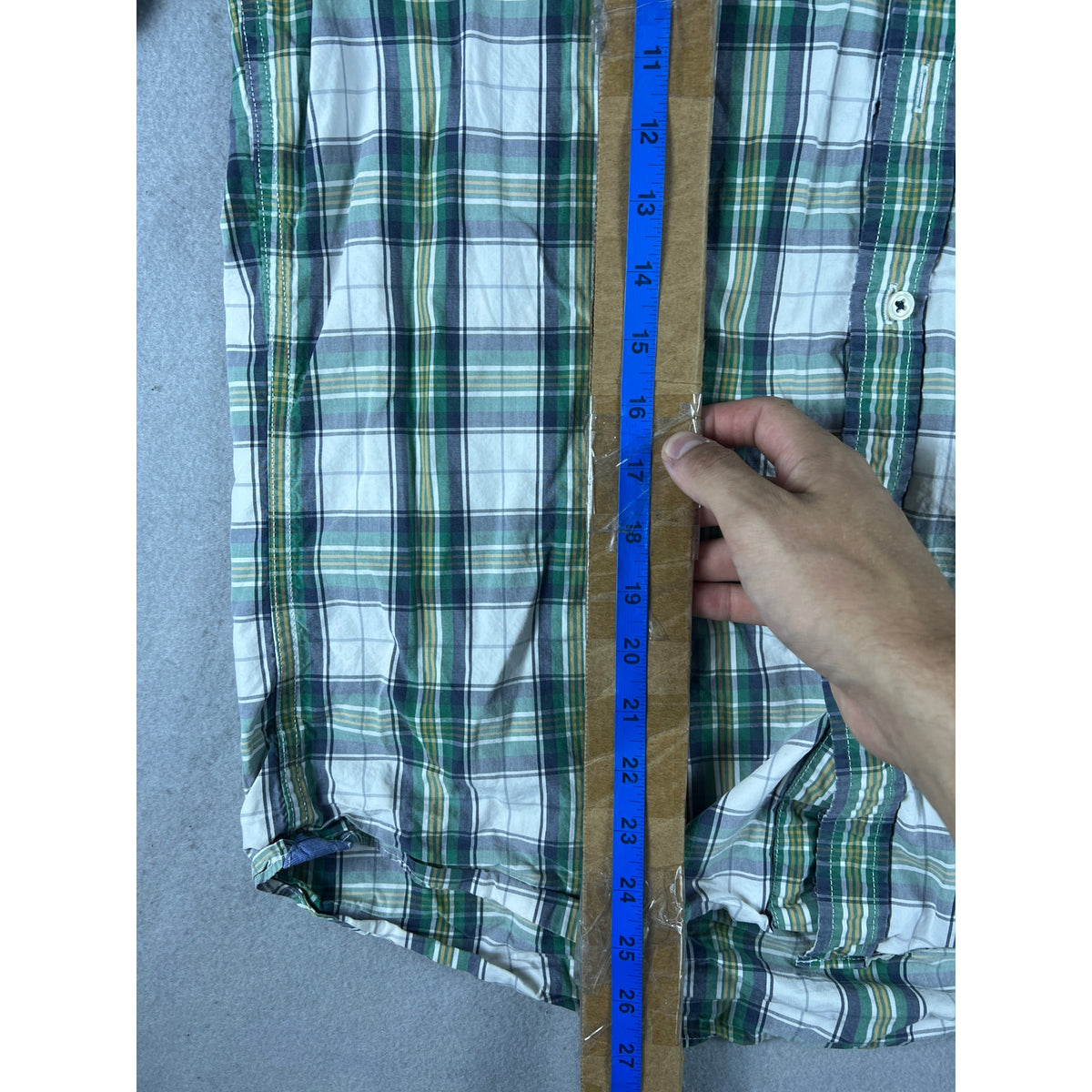American Eagle Athletic Fit Plaid Shirt - L