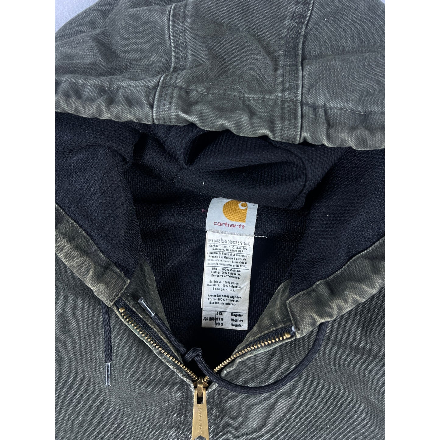 Vintage Carhartt J25 Thermal Lined Sandstone Active Jacket - XXL