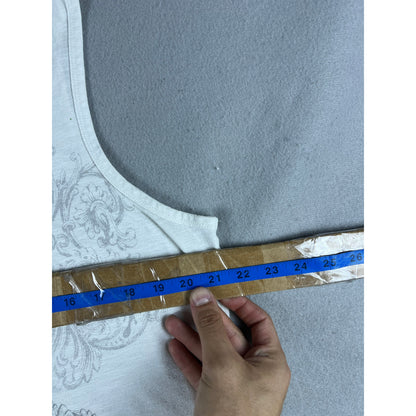 Maurices Y2K Rhinestone Cross Tank Top - 1X