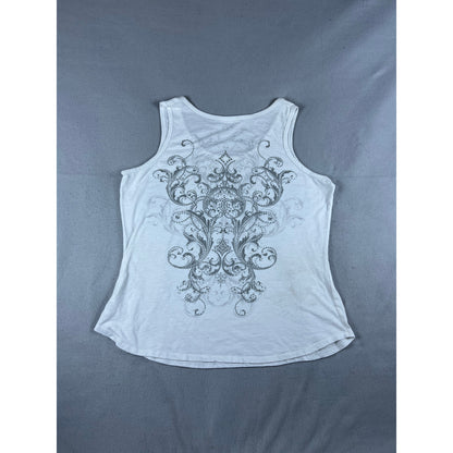 Maurices Y2K Rhinestone Cross Tank Top - 1X