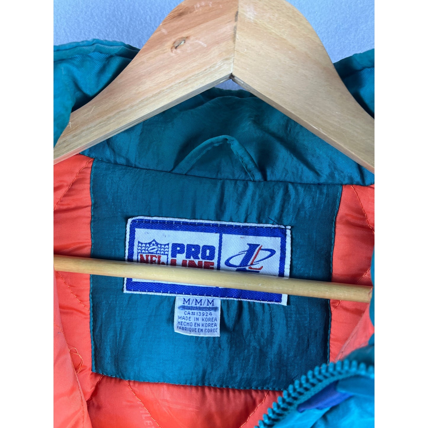 Vintage 90s Miami Dolphins Puffer Jacket - M