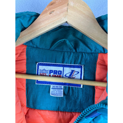 Vintage 90s Miami Dolphins Puffer Jacket - M