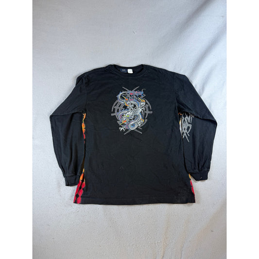 Bailey's Point Dragon Flame Skate Shirt Boy - XL