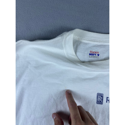 Vintage Rolls Royce Spellout T-shirt - XL
