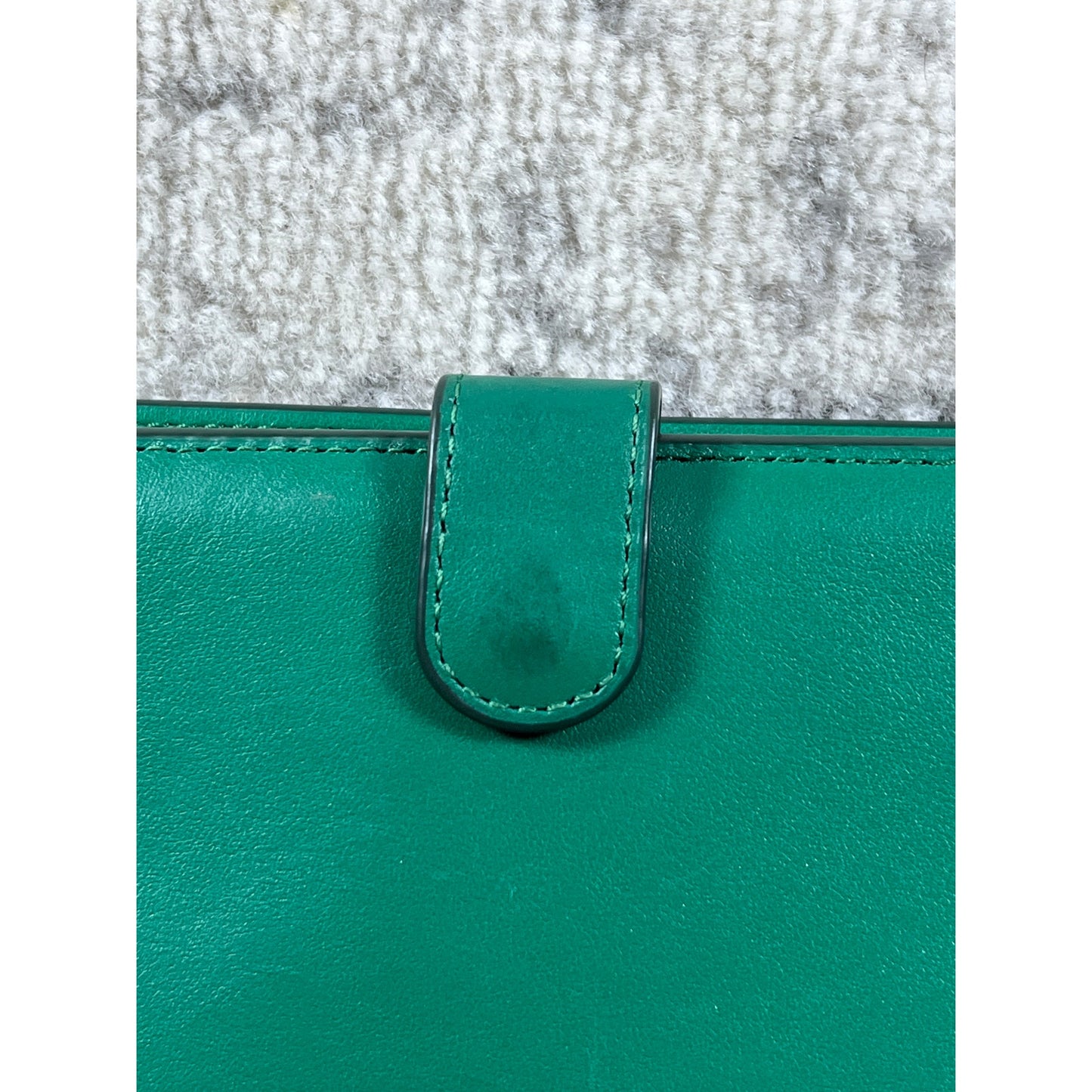 COACH New York Womans Emerald Green Skinny Refined Calf Leather Wallet