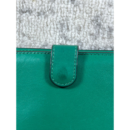 COACH New York Womans Emerald Green Skinny Refined Calf Leather Wallet