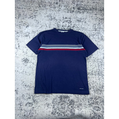 Vintage Navy Blue Stripped Shirt - XL