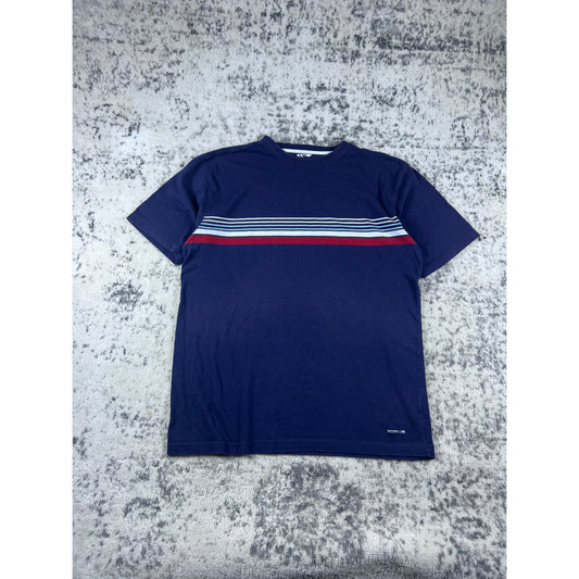 Vintage Navy Blue Stripped Shirt - XL