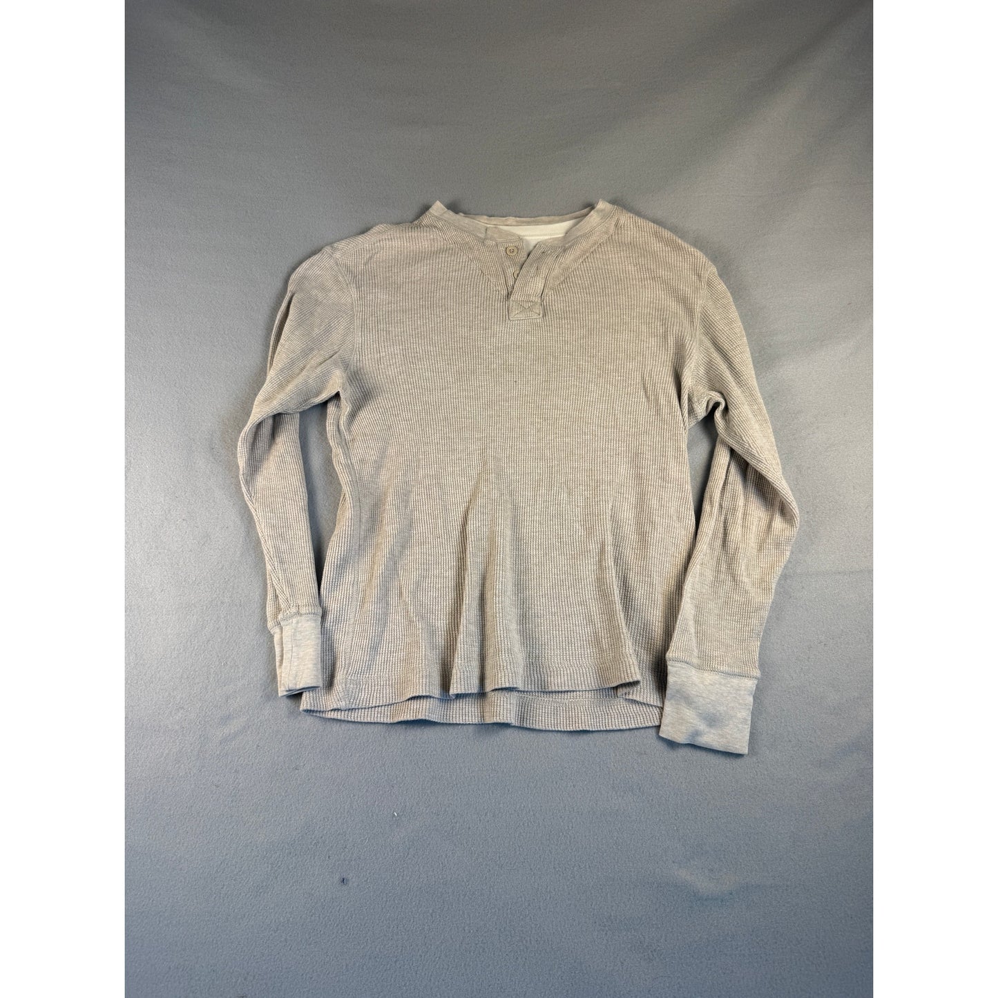Arizona Jean Thermal Henley Shirt - L Beige