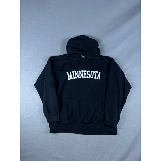 Minnesota Spellout Hoodie Sweatsihrt - L