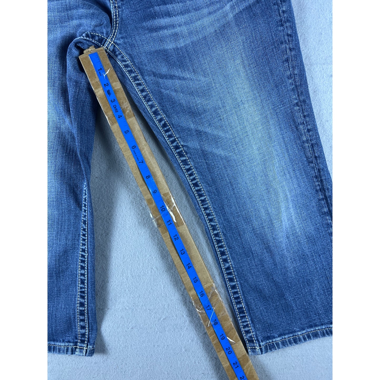 Miss Me Easy Capri Sequins Rhinestones Jeans - 33