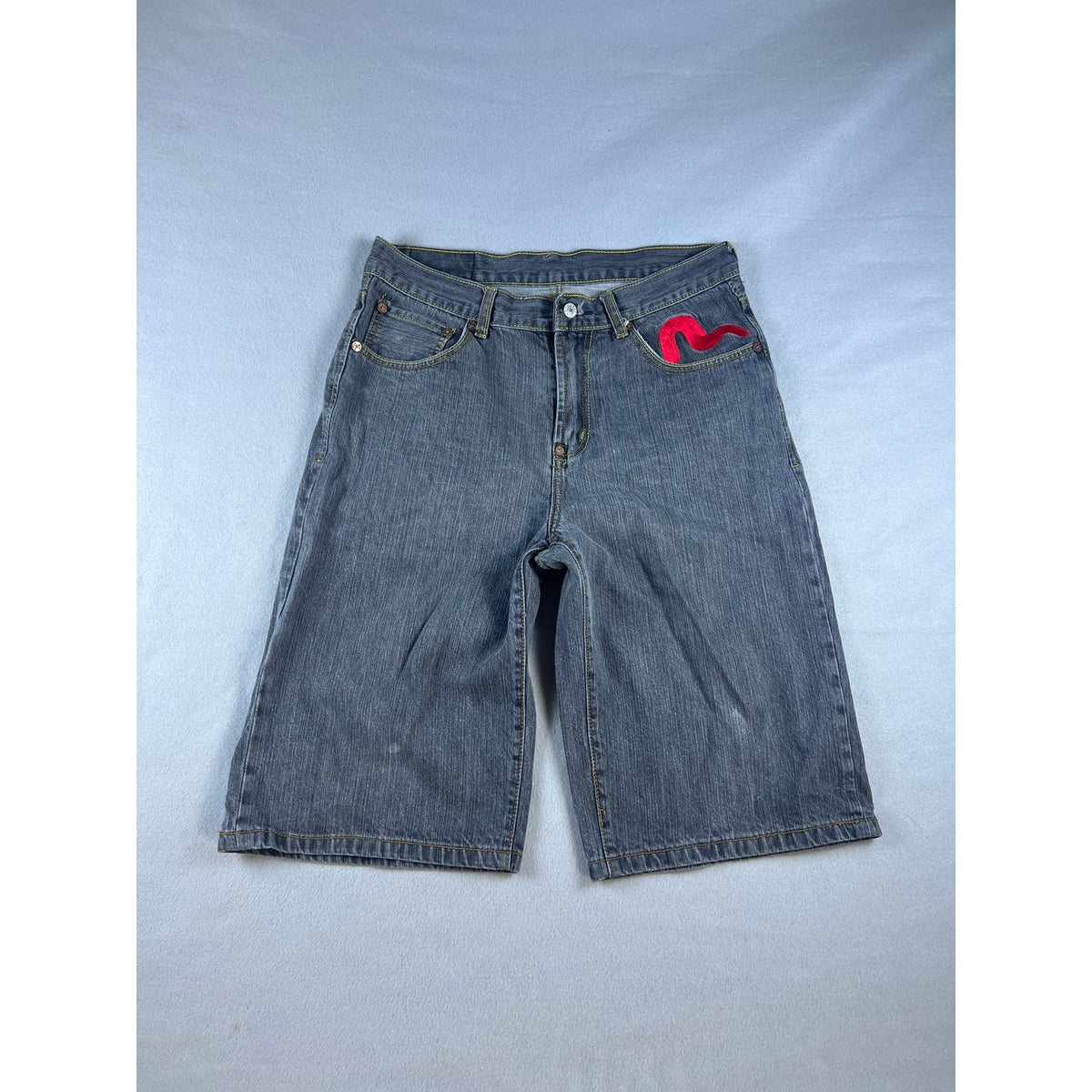 Vintage Evisu Y2K Denim Shorts - 32