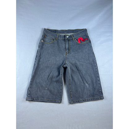 Vintage Evisu Y2K Denim Shorts - 32
