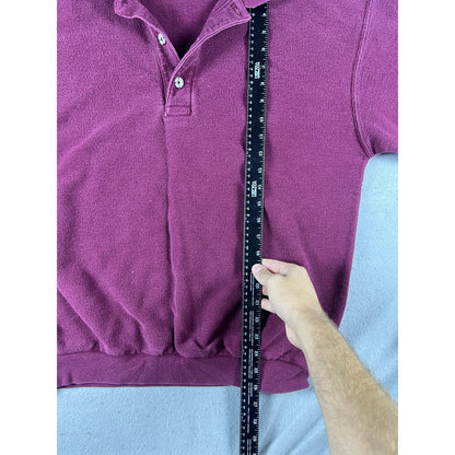 Vintage Columbiaknit Henley Sweatshirt - L