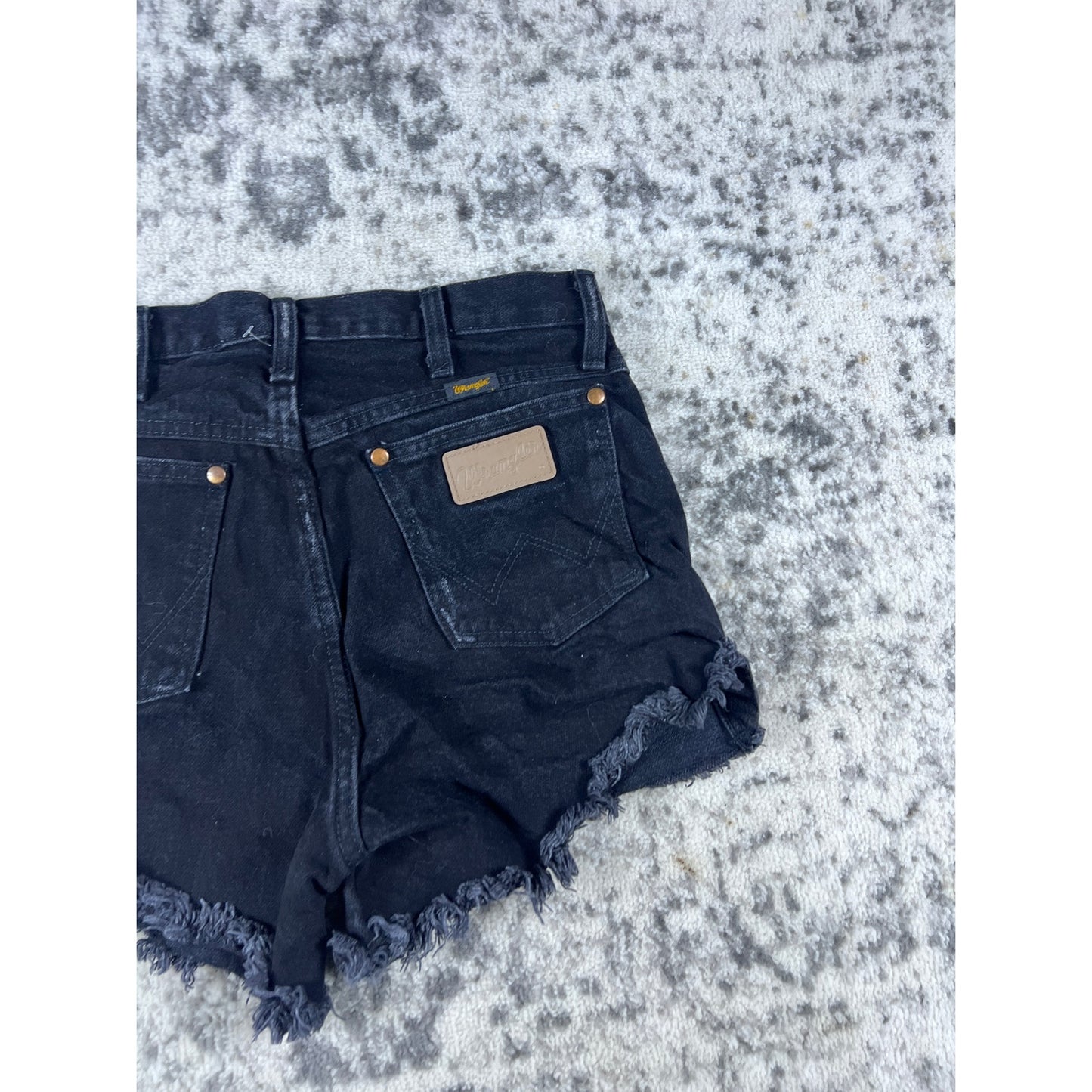 Wrangler Black Denim Shorts Womens - 28