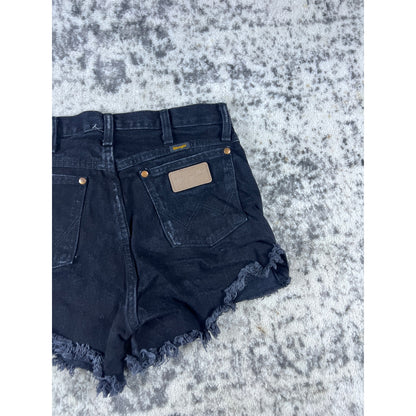 Wrangler Black Denim Shorts Womens - 28