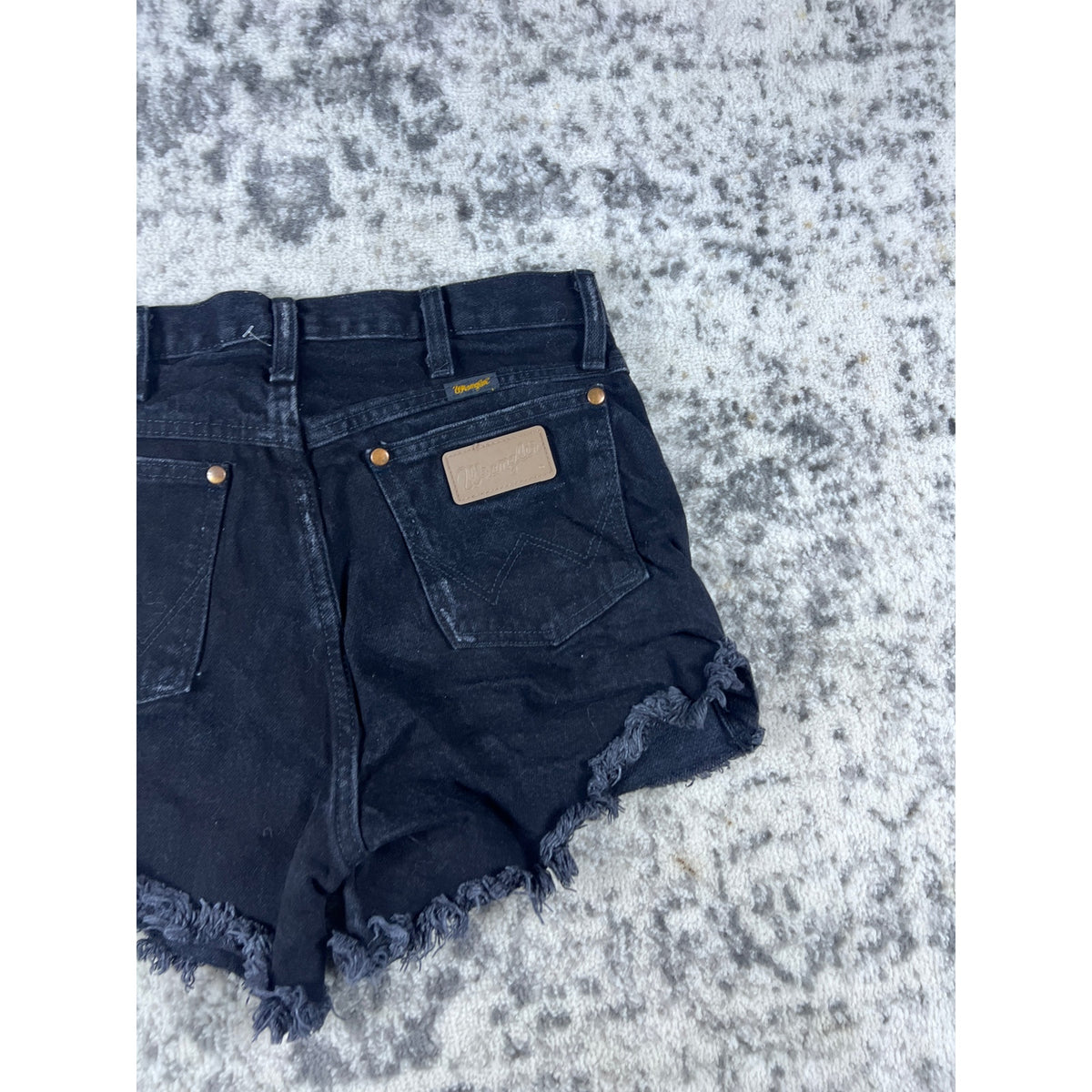 Wrangler Black Denim Shorts Womens - 28