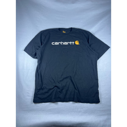 Vintage Black Carhartt Spellout T-shirt - 3XLT