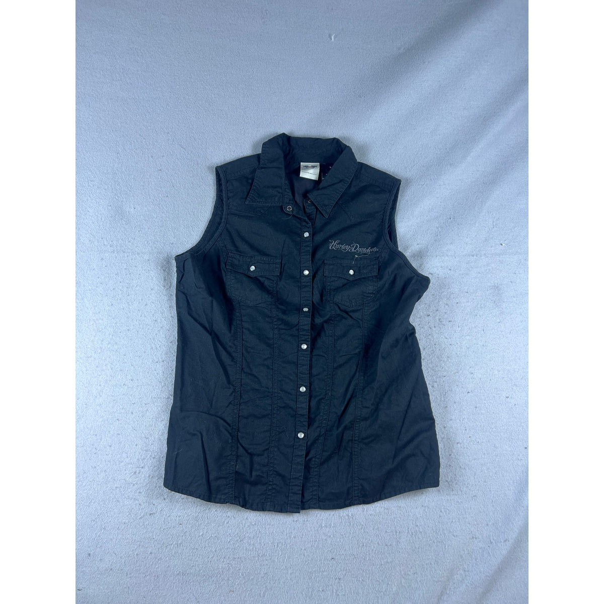 Harley-Davidson Biker Grunge Shirt Womens - L