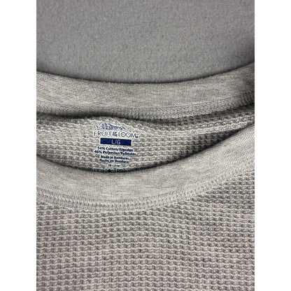 Fruit of the Loom Waffle Knit Thermal Shirt - L