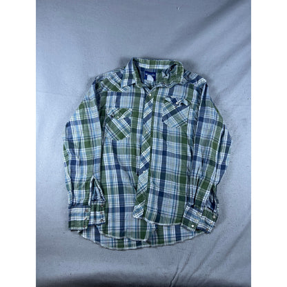 Wrangler Pearl Snap Western Shirt - L