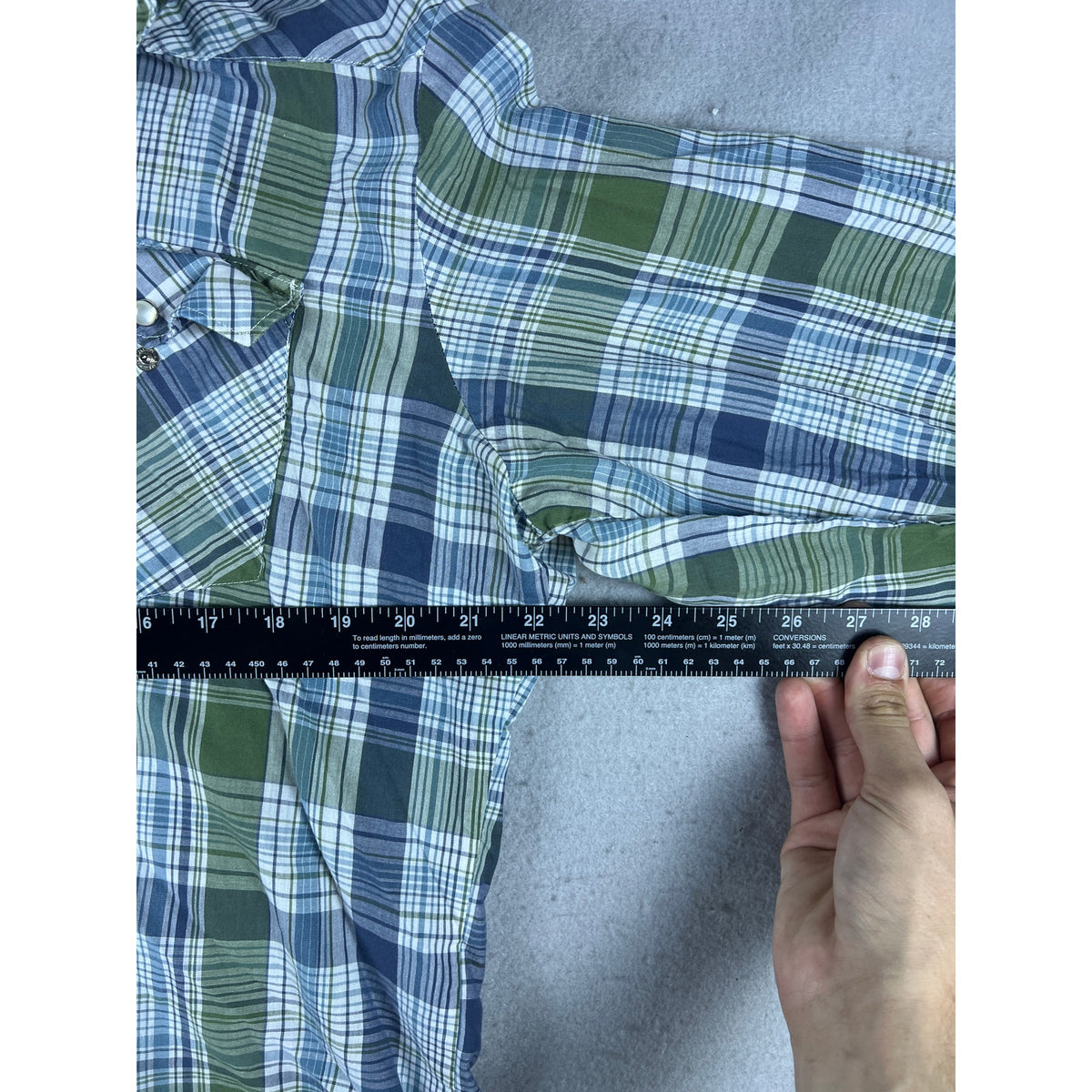 Wrangler Pearl Snap Western Shirt - L