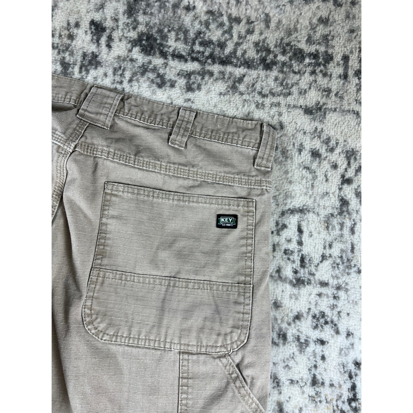 Vintage Key Double Knee Tan Carpenter Pants - 34