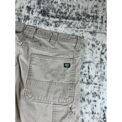 Vintage Key Double Knee Tan Carpenter Pants - 34