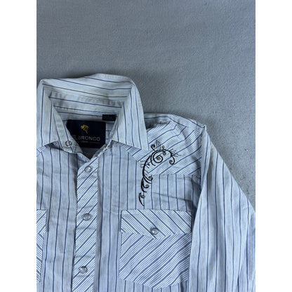 El Bronco Uomo Pearl Snap Western Shirt - S