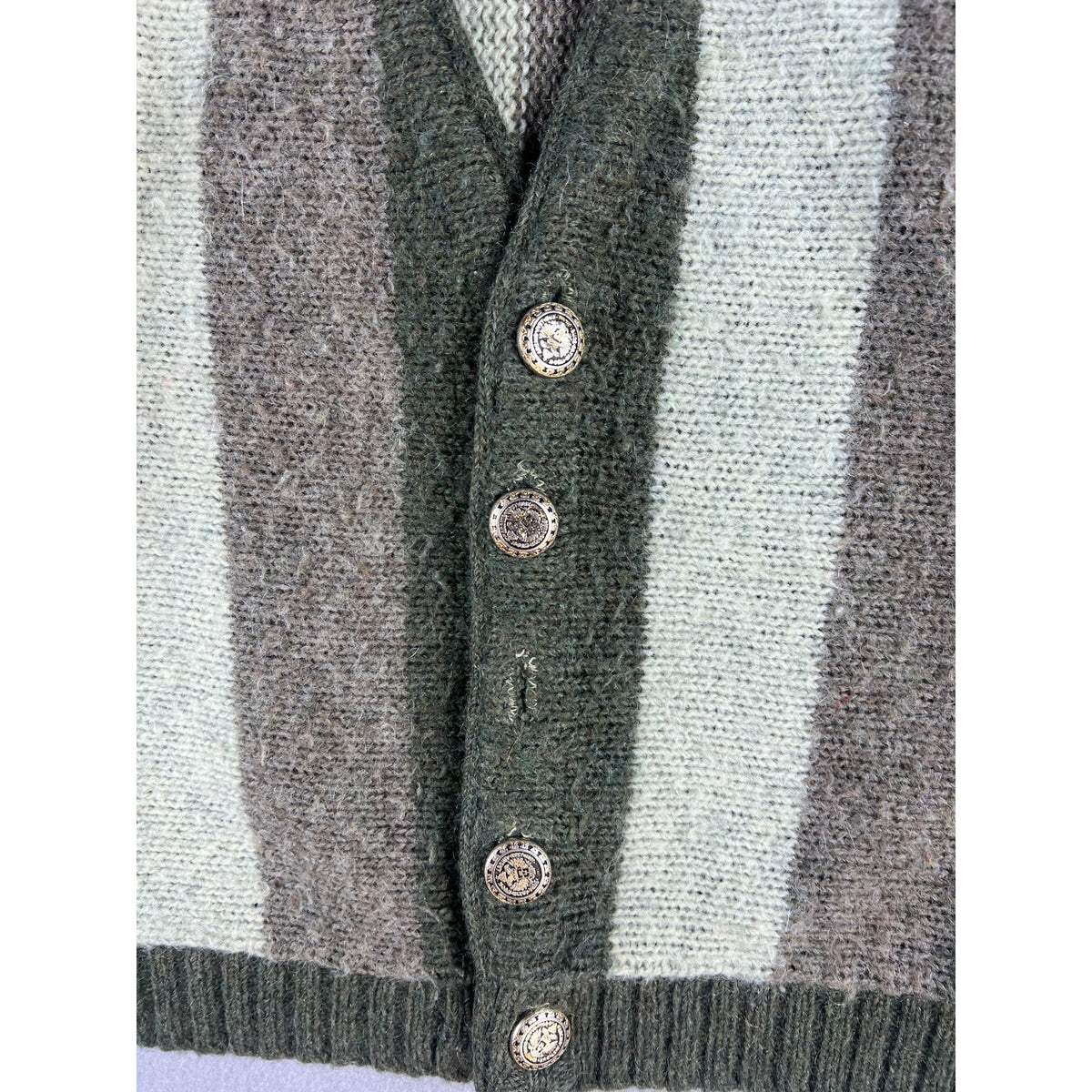 Vintage Striped Cardigan Womens - XS