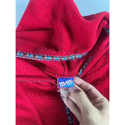 Vintage M&Ms Fleece Hoodie Sweatshirt - M