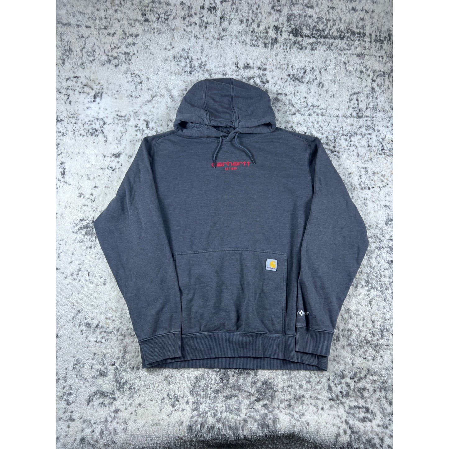 Vintage Grey Carhartt Spellout Hoodie - LT