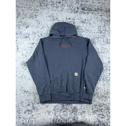 Vintage Grey Carhartt Spellout Hoodie - LT