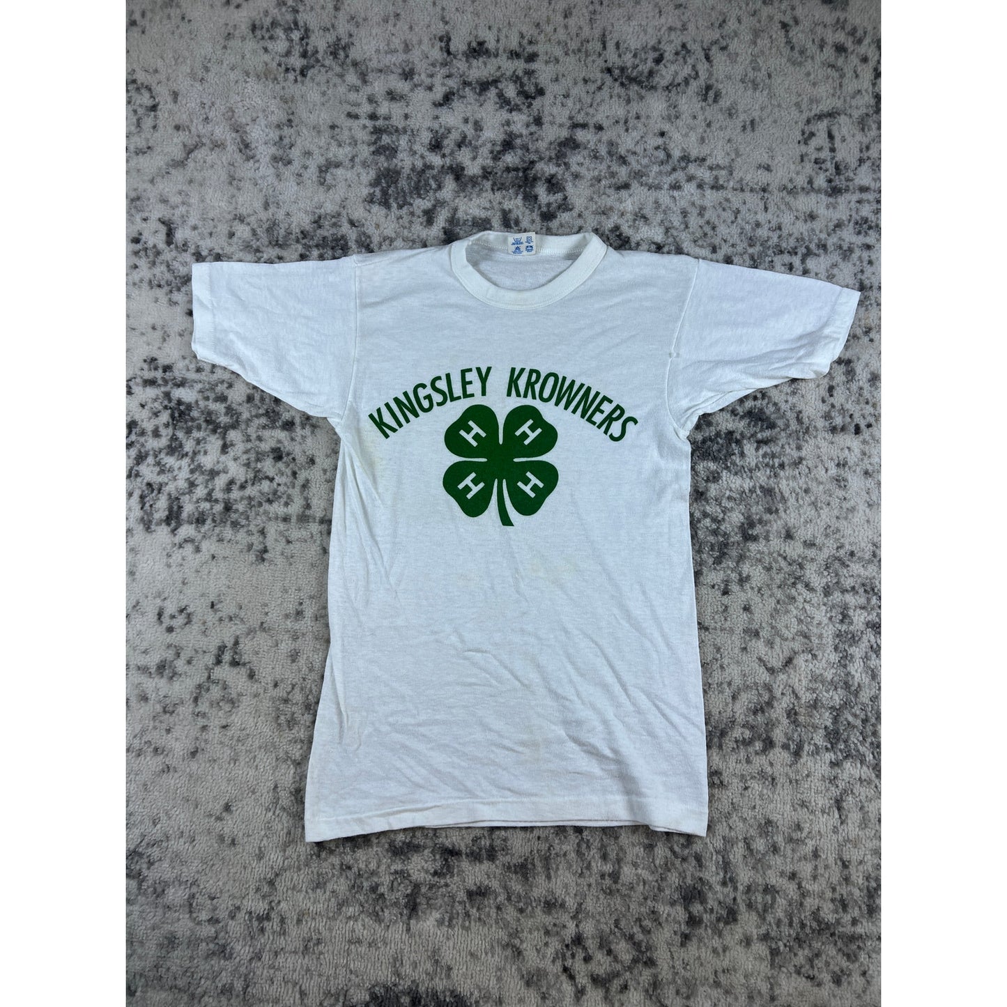Vintage 80s Champion 4H Club Ringer T-Shirt - S
