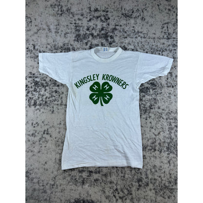 Vintage 80s Champion 4H Club Ringer T-Shirt - S